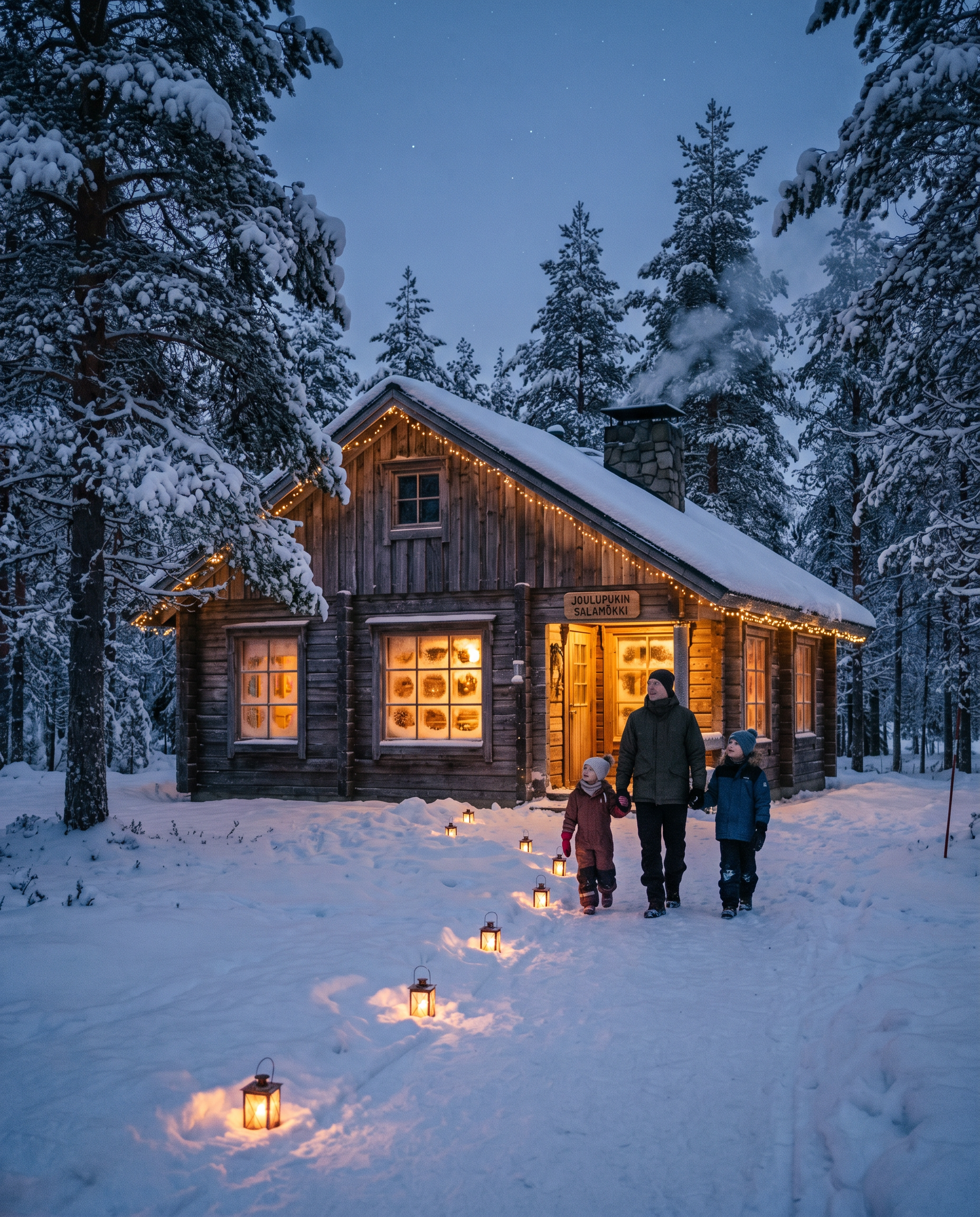 La visita privada a Papá Noel