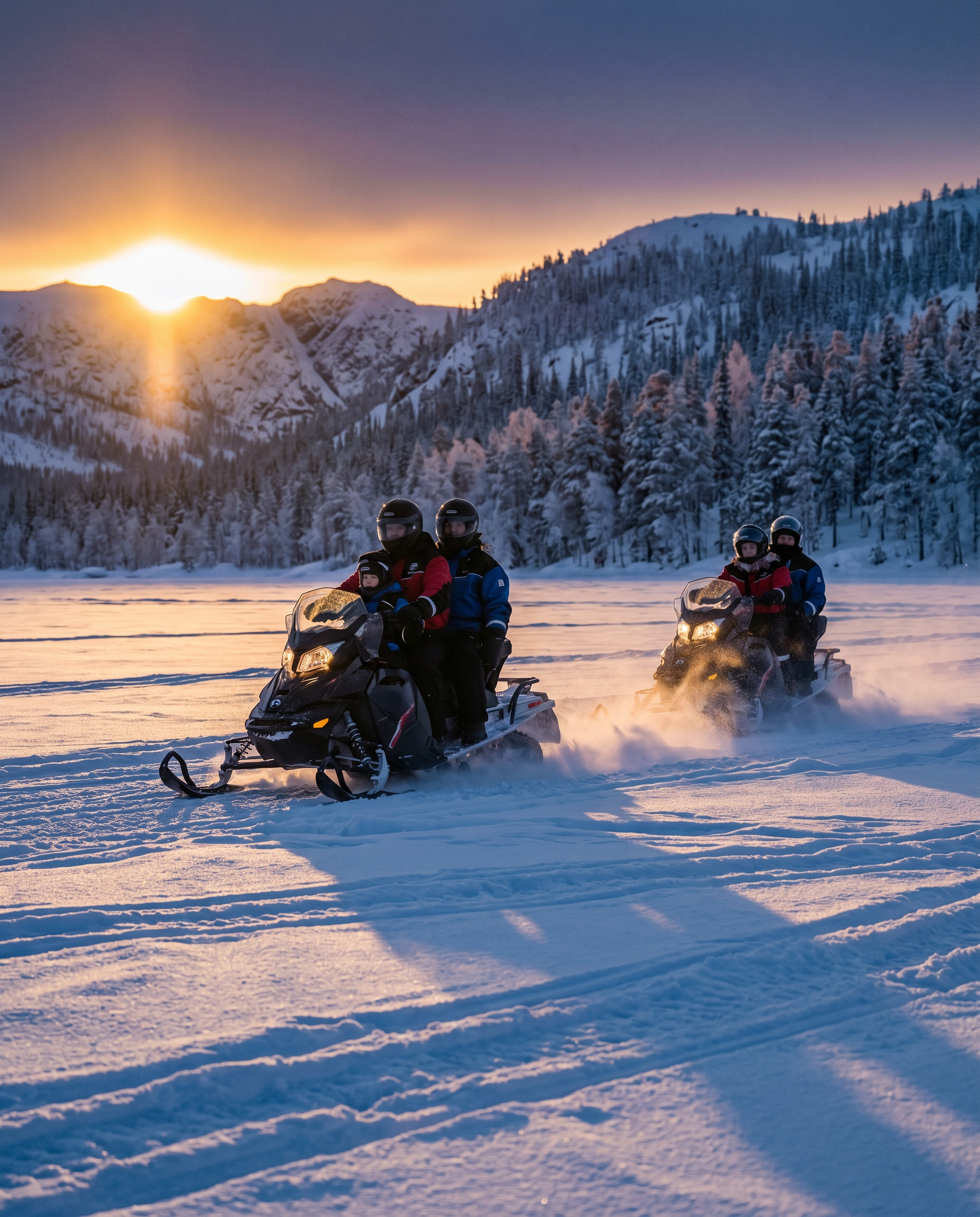 Motos de nieve al Ártico